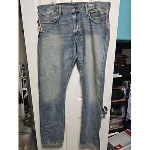 Polo Ralph Lauren Jeans Men 36x34 Hampton Relaxed Straight Blue Denim NWT